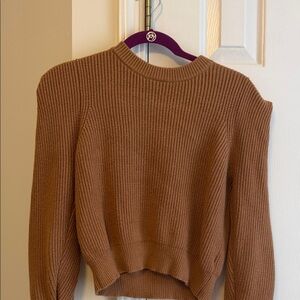 BB Dakota Warm Tan Crew Neck Sweater